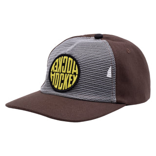 Hockey Skateboards Hat Sewer Reverse Trucker Brown