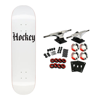 Hockey Skateboard Complete Stone White 9.0" x 33.254"