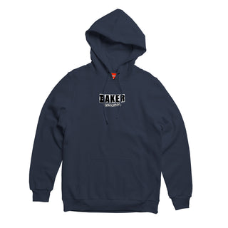 Baker Skateboards Hoodie Brand Logo Pullover Navy