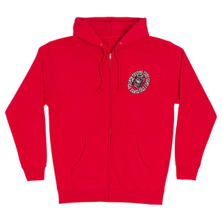 Santa Cruz x Pokémon Hoodie TCG Hand Zip Red Size M