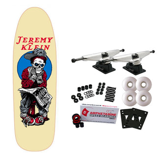 JK Industries Skateboard Complete Black Eye Kid Skull 9.5" x 31.69"