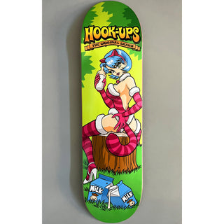 Hook Ups Skateboard Deck Cheshire Cat in Wonderland 8.5" x 32.25"