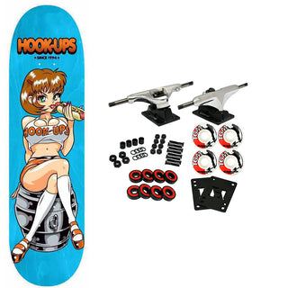 Hook Ups Skateboard Complete Hoot-Ups 2 (Assorted) 8.5" x 32.25"
