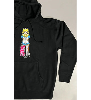 Hook Ups Skateboards Hoody Evil Alice Black