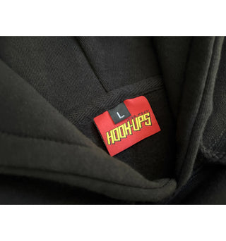 Hook Ups Skateboards Hoody Raven Black