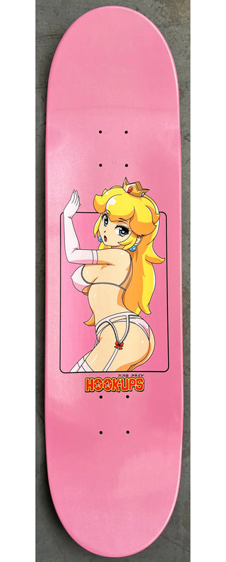 Hook Ups Skateboard Deck Peach Sparkle Pink Edition 8.5" x 32.25"