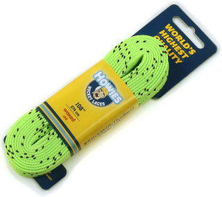 Howies Hockey Skate Laces Waxed Neon Lime Green 72" (Youth 8 - Junior 3)