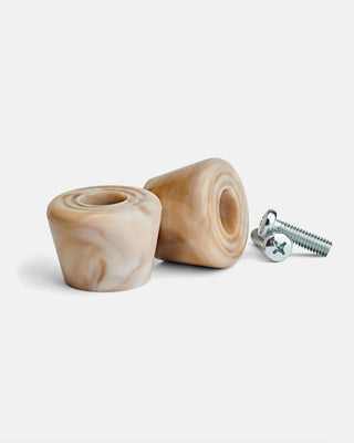 Impala Rollerskates 2-Pack Quad Stoppers with Bolts Marawa Rose Gold