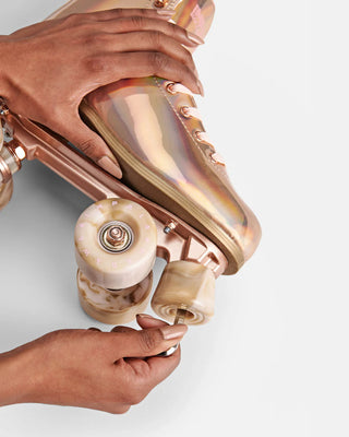 Impala Rollerskates 2-Pack Quad Stoppers with Bolts Marawa Rose Gold