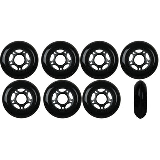 Player's Choice Racing Size Wheels - 5-Spoke Hub 84mm 82A Black (8-Pack)
