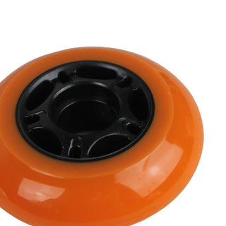 Player's Choice Outdoor Inline Skate Wheels - 80mm 89A Orange (4-Pack)