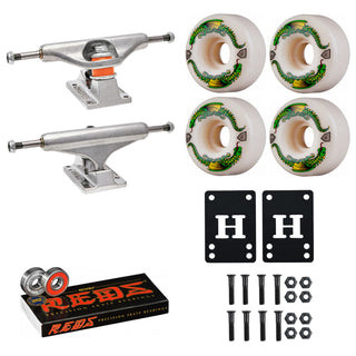Independent Skateboard Trucks 129 (7.6") Powell Dragon Formula 54mmx32mm, Reds