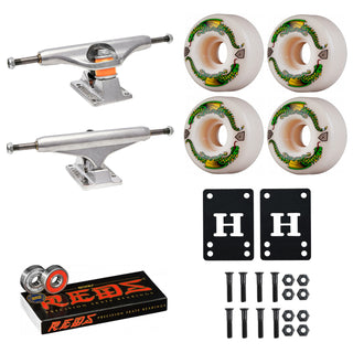 Independent Skateboard Trucks 144 (8.25") Powell Dragon Formula 52mmx31mm, Reds