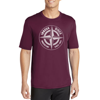 Innova Disc Golf Shirt First Run Star SS Performance Tee Maroon