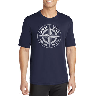 Innova Disc Golf Shirt First Run Star SS Performance Tee Navy Blue