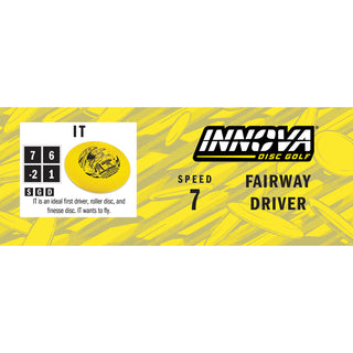 Innova Disc Golf Star I-Dye IT Fairway Driver 7/6/-2/1 Pink Lime/Blue 171 grams
