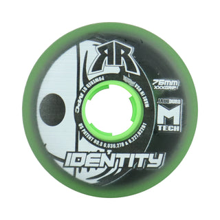Rink Rat Roller Hockey Wheels - Identity XXX 76mm 76A Green (Single)
