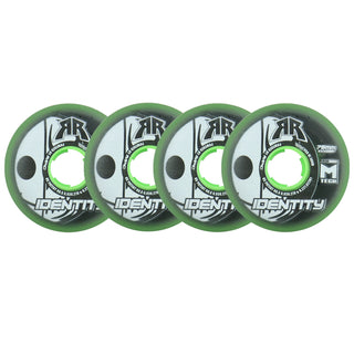 Rink Rat Roller Hockey Wheels - Identity XXX 76mm 76A Green (4-Pack)
