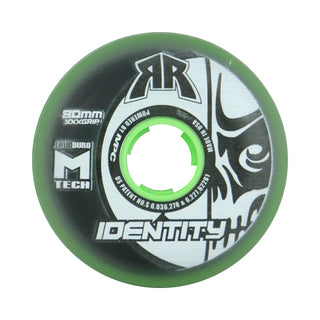 Rink Rat Roller Hockey Wheels - Identity XXX 80mm 76A Green (Single)