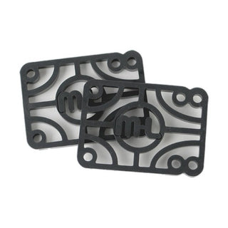 Mini Logo Risers 1/4" Black