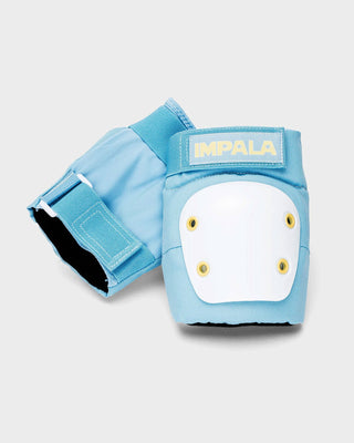 Impala Rollerskates Protective Set - Knee Pads, Elbow, Wrist Guards - Blue -  Youth Small