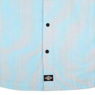 Independent Trucks Shirt Free On The Streets Button Up White/Blue Stripes