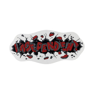 Independent Trucks Skateboard Sticker Outbreak Red/Black 6" x 2.75"