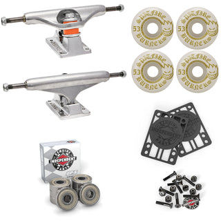Independent X Spitfire Skateboard Trucks Wheels Bearings and Hardware Kit
