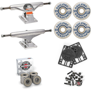Independent X Spitfire Skateboard Trucks Wheels Bearings and Hardware Kit