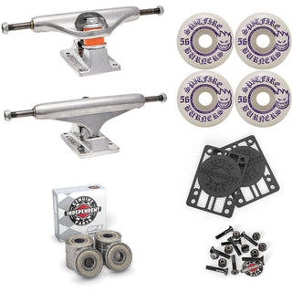 Independent X Spitfire Skateboard Trucks Wheels Bearings and Hardware Kit