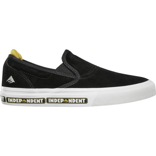 Emerica Skateboard Shoes Wino G6 Slip-On X Independent Black