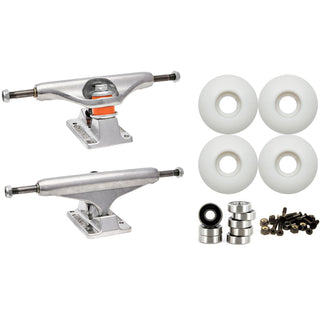 Independent 139 (8.0") Skateboard Trucks 52mm Wheels and Bearings Combo Package