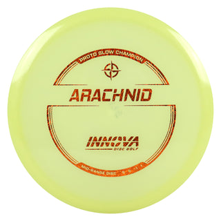 Innova Disc Golf Proto Glow Champion Arachnid Midrange 5/6/-1/1 Orange Scratch 175 grams