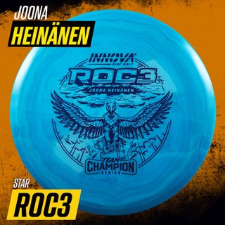 Innova Disc Golf Team Champion Series Joona Heinanen Star Roc3 5/4/0/3 Purple Blue/Navy 180 grams
