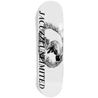 Jacuzzi Skateboard Deck Tony Latham Ring of Fire White 8.5" x 32.2"