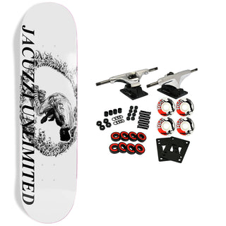 Jacuzzi Skateboard Complete Tony Latham Ring of Fire White 8.5" x 32.2"