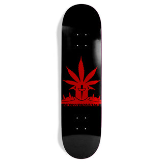 Jacuzzi Skateboard Deck Weedstar Black/Red 8.25" x 31.5"