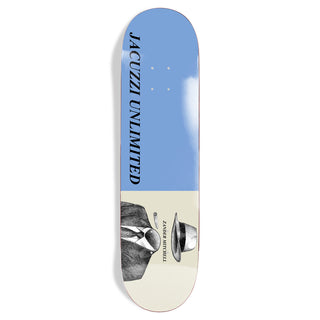 Jacuzzi Skateboard Deck Zander Mitchell Fedora Light Blue 8.125" x 32"