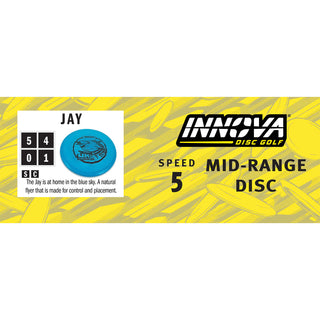 Innova Disc Golf Champion Jay Midrange Disc 5/4/0/1 Red/Silver Shimmer 175 grams