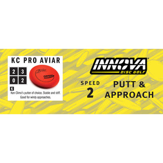 Innova Disc Golf Pro KC Aviar Putting Disc 2/3/0/2 Yellow/Turquoise 175 grams