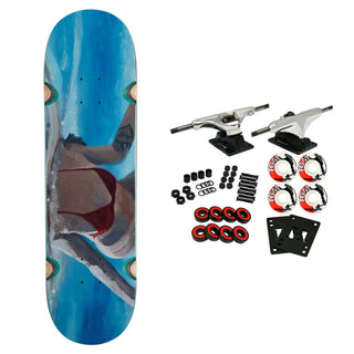 Krooked Skateboard Complete Lee Smith Swim Blue 8.5" x 31.85"