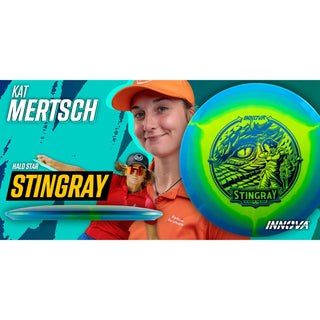 Innova Kat Mertsch Tour Series Halo Star Stingray Midrange 4/5/-3/1 Baby Blue Yellow/Navy 180 grams