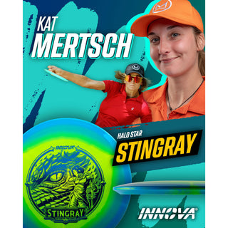 Innova Kat Mertsch Tour Series Halo Star Stingray Midrange 4/5/-3/1 Baby Blue Yellow/Navy 180 grams