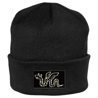 Krooked Skateboards Beanie No Monster Black