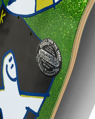 Krooked Skateboard Deck Bobby Worrest Gold Burd Twin Tail Slick 8.3" x 31.9"