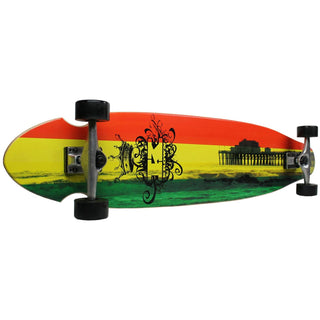 Krown Longboard Complete Kicktail Rasta