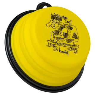 Krooked Skateboards Dog Bowl King Yellow/Black
