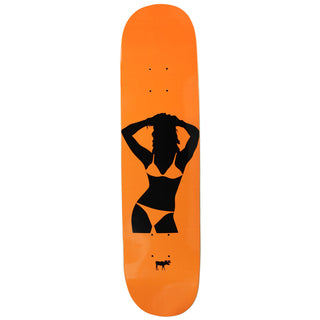 Moose Deck Canadian Maple Girl Silhouette Orange 7.75"