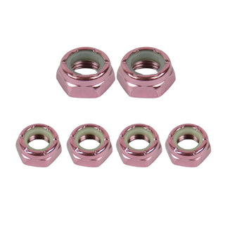 Dime Bag Skateboard Replacement Truck Kingpin and Axle Nuts Kit - Pink