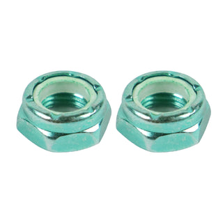 Dime Bag Skateboard Replacement Truck Kingpin Nuts Green (2-Pack)